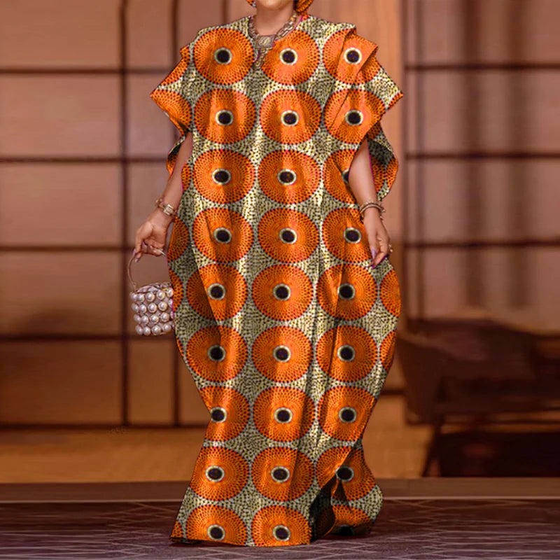 Plus Size 5XL VONDA Printed Women Maxi Long Dress 2025 Summer Sundress Bohemian Party Vestidos Casual Loose Robe Femme