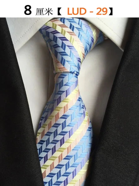 68 Colors NEW 8cm Tie for Man Tie Luxury Striped Flower Business Neck Tie Suit Cravat Wedding Party Necktie Men Gift