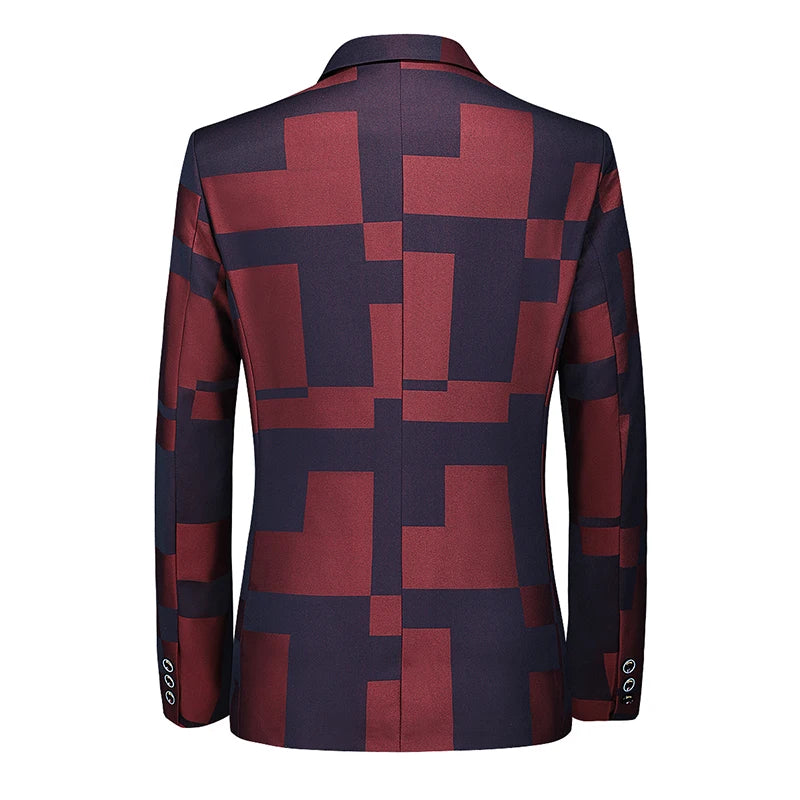2024 New Men Business Social Suit Jacket Summer Male Single breasted Thin Dress Male Jacquard Blazers Coats