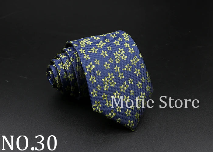 New Style Fashion Jacquard Floral Paisley Necktie Polyester Male Narrow Red Blue Tie Suit Shirt Gift For Men Accessory Gravatas
