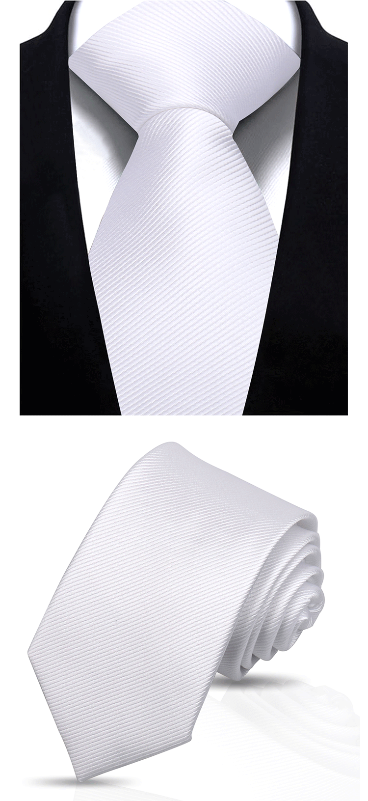 Solid Tie 7.5cm Necktie For Men Fashion Wedding Ties Slim Blue Gray Classic Neckties Men Business Jacquard Woven Classic Gravats