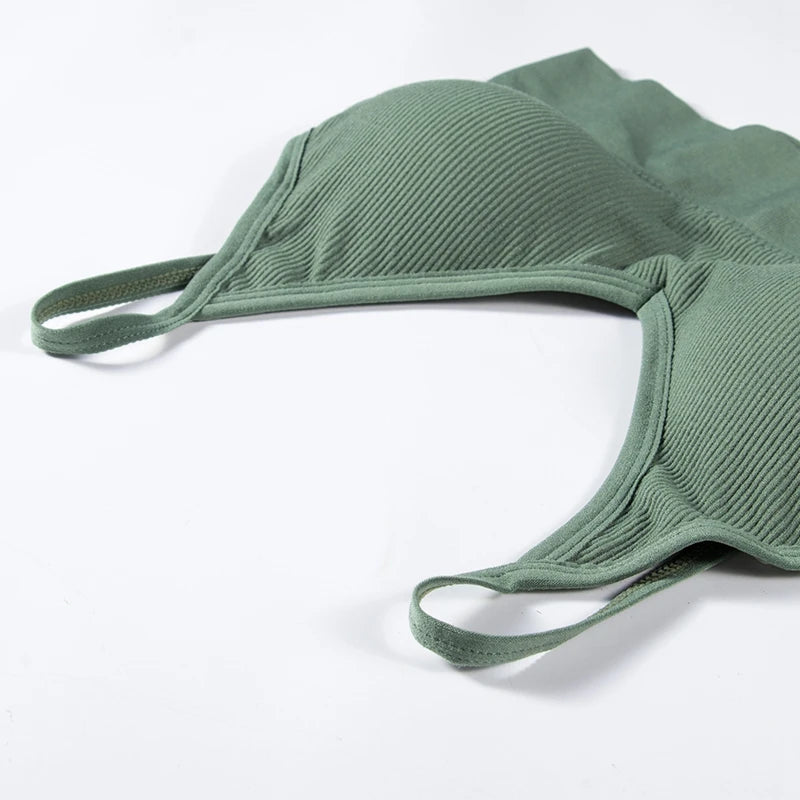 Women Seamless Bras Tank Top Push Up Bra Wireless Sexy Underwear Breathable Yoga Bra For Women Tank Crop Top Brassiere