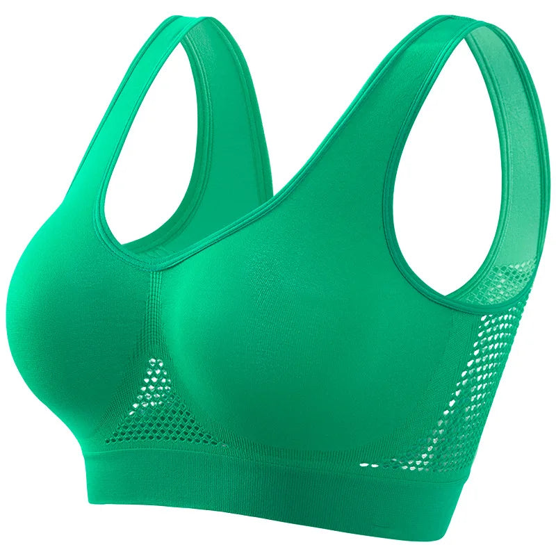 Seamless Bras For Women Push Up Sports Bralette Female Non-wire No Pad Crop Top Hollow Breathable Sexy Lingerie S-5XL Brassiere