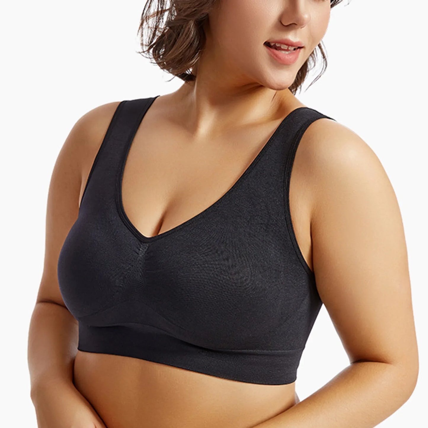 S-5XL Seamless Bras For Women Push Up Hollow Breathable Sports Bra Female Unwired No Pads Crop Top Girls Sexy Lingerie Brassiere