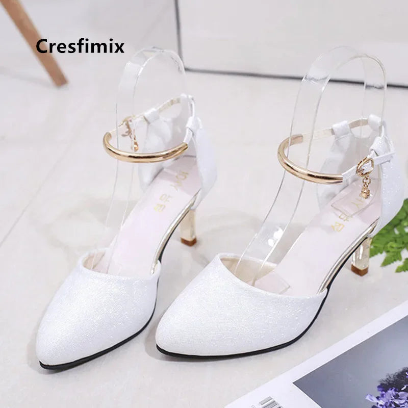 Women Cute Pointed Toe Black Buckle Strap High Heel Shoes Lady Casual Red Comfort Summer Stiletto Heels for Office & Party G6006