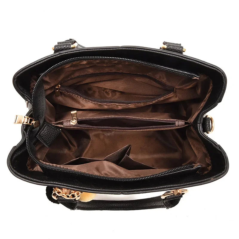 New Woman Shoulder Bag Large Capacity Handbag for Women Crossbody Bag PU Portable Bucket Bag Ladies Messenger Bags Tote Bags