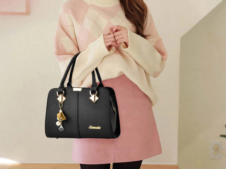 New Woman Shoulder Bag Large Capacity Handbag for Women Crossbody Bag PU Portable Bucket Bag Ladies Messenger Bags Tote Bags