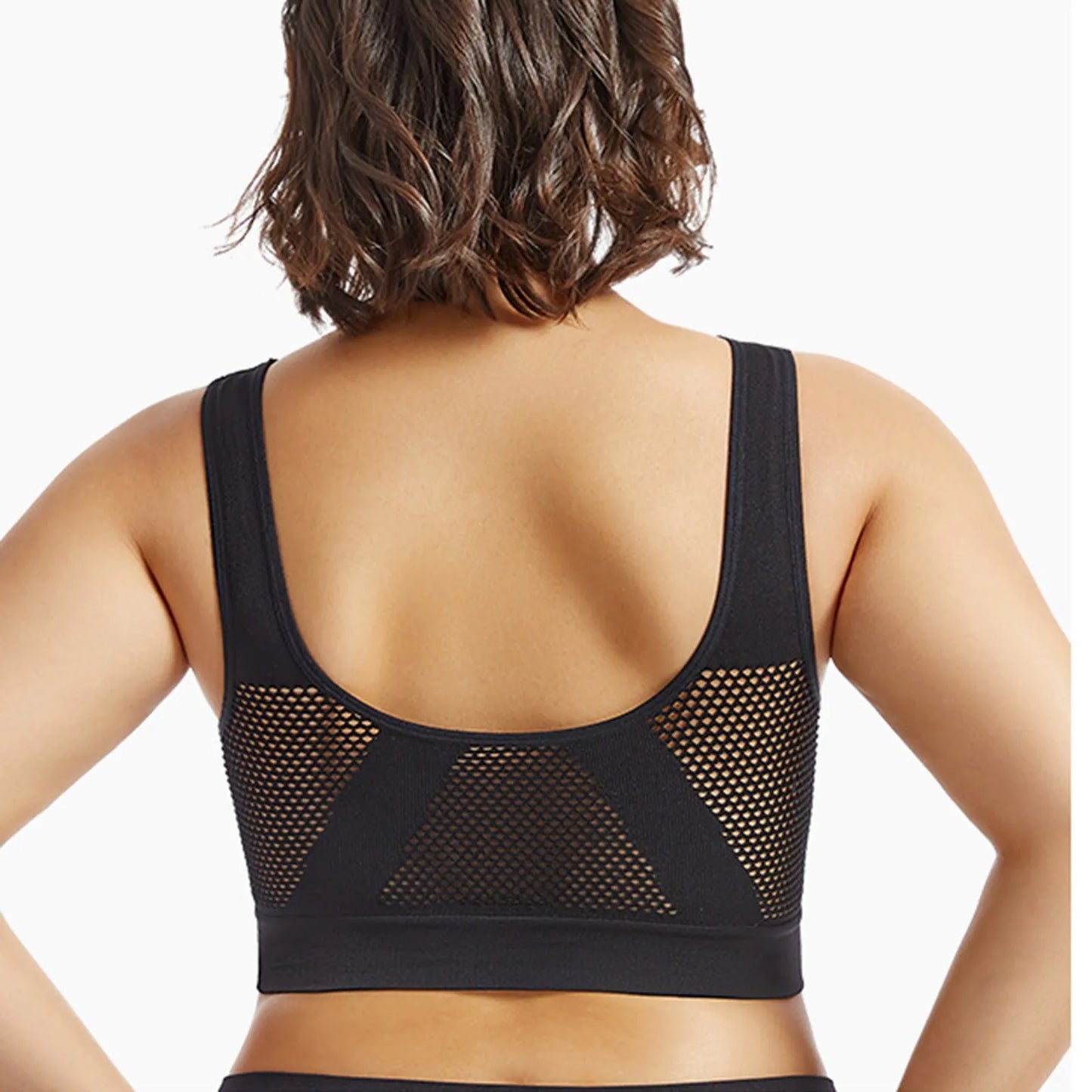 Women Large Size Bra Vest Daily Casual Running Fitness Yoga Beauty Tank Top Sports Vest Without Steel Rims Comfy Breathable Bra