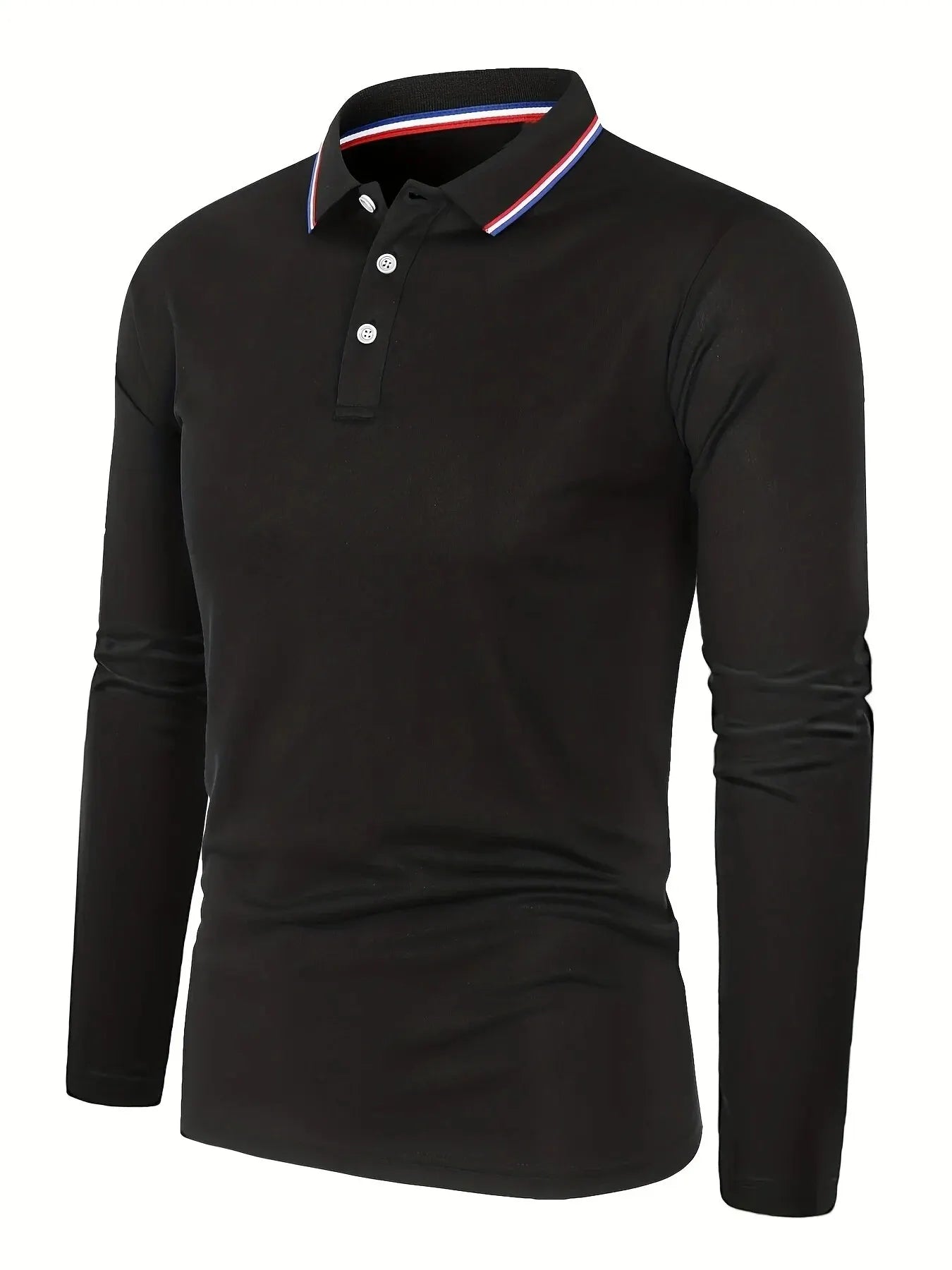 Men's Spring and Autumn Casual Breathable Comfortable Polo Shirt Hot Selling Fashion Men's Business Long Sleeve T-Shirt