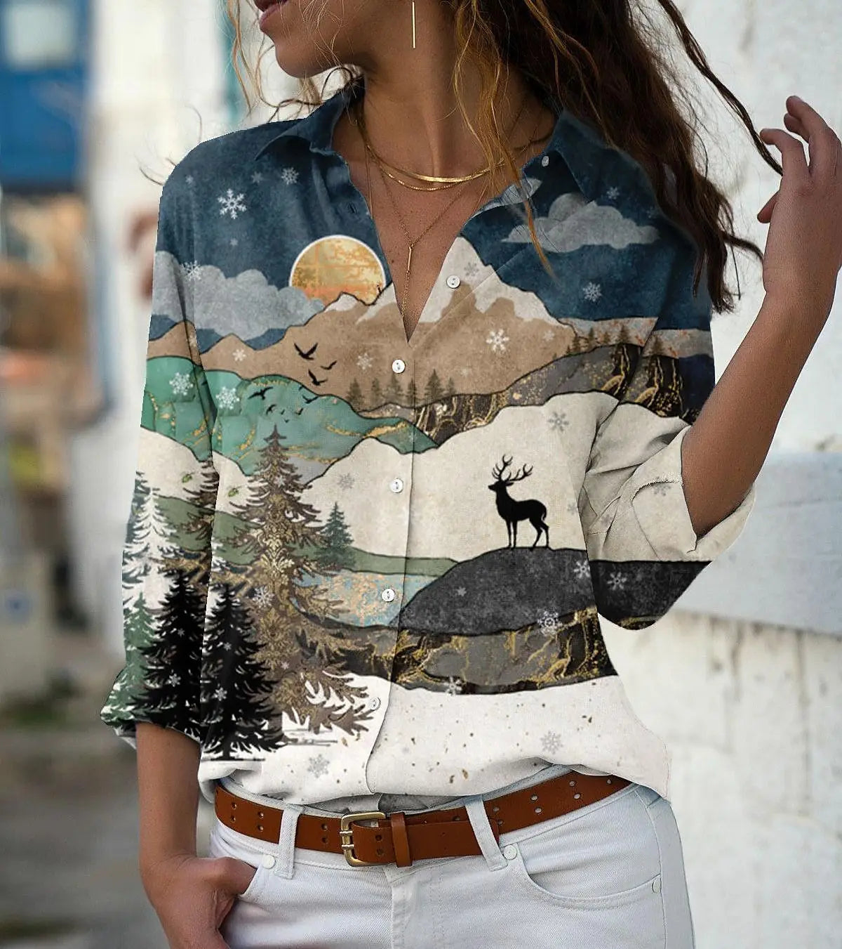 Fashion spring and autumn women shirt loose long-sleeved shirt women casual shirts