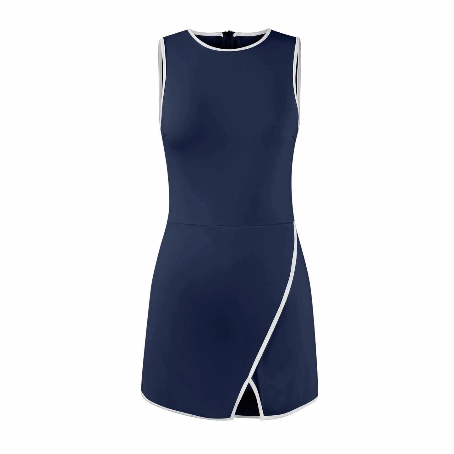 Women's Tennis Dress Summer Workout Dress Athletic Sleeveless Active Dresses Built In Shorts Fashion tight fitting Sports Skirt