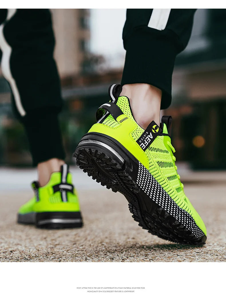 High Quality Men's Running Shoes Summer Sports Marathon Shoes Men Gym Sneakers Orange Trendy Sneakers Men zapatillas de hombre