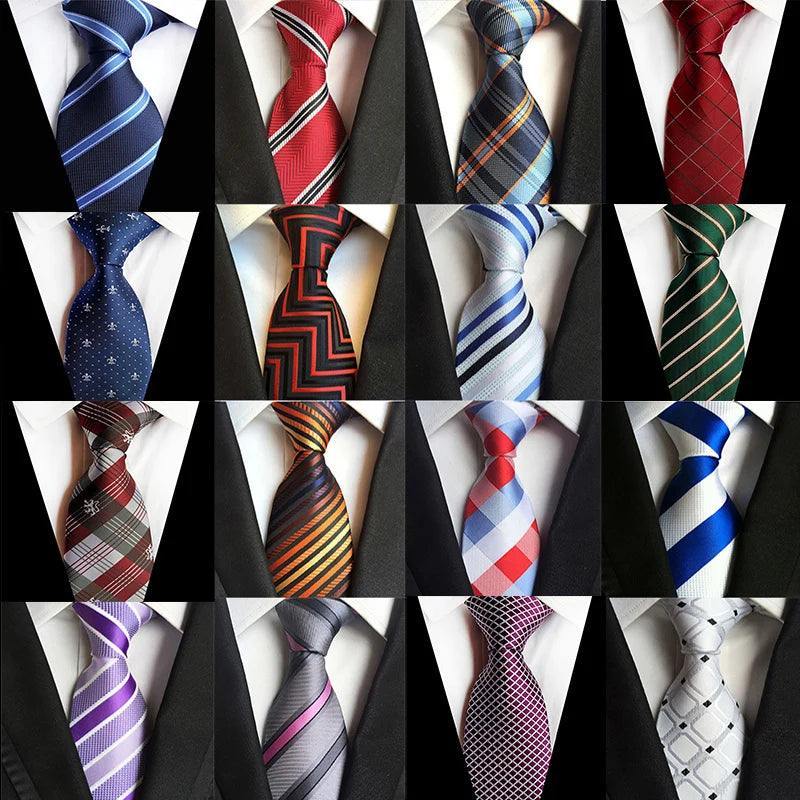 68 Colors NEW 8cm Tie for Man Tie Luxury Striped Flower Business Neck Tie Suit Cravat Wedding Party Necktie Men Gift