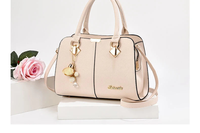 New Woman Shoulder Bag Large Capacity Handbag for Women Crossbody Bag PU Portable Bucket Bag Ladies Messenger Bags Tote Bags