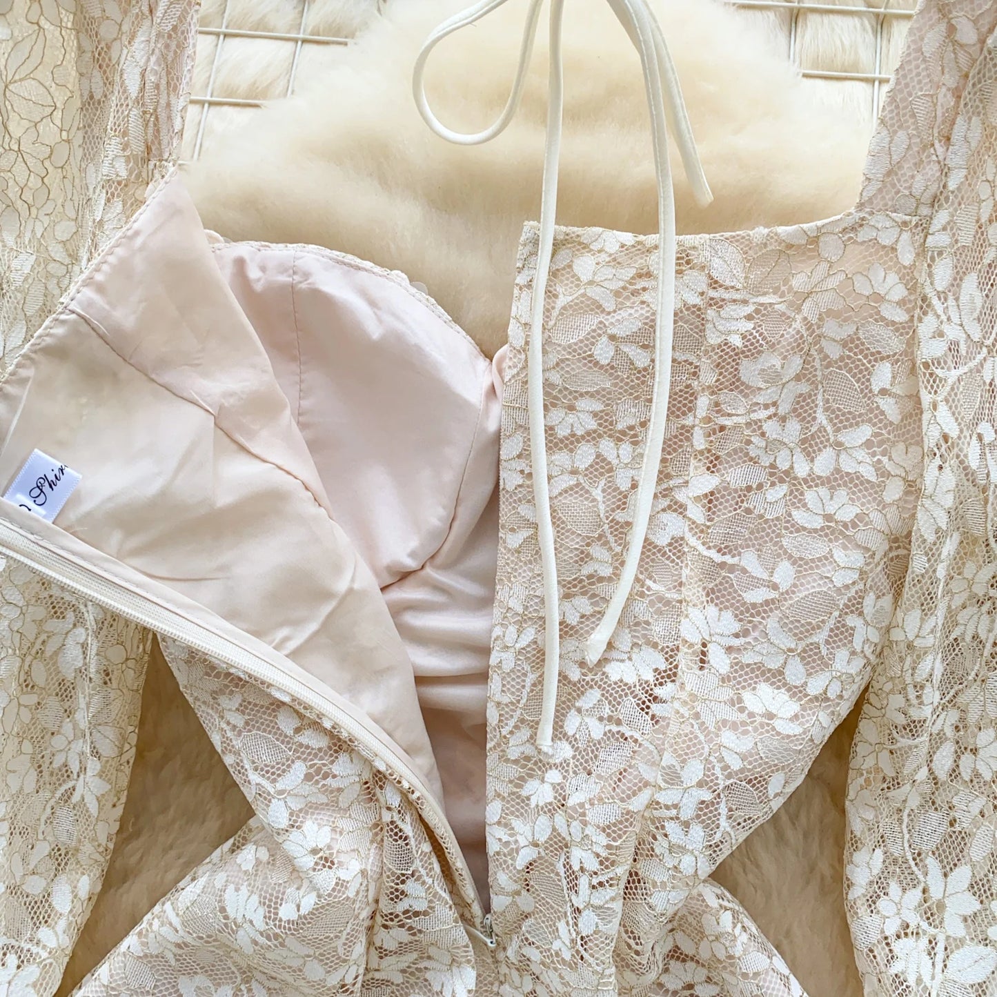Spring France Elegant Vintage High End Evening Dress Women 3D Flower Lace Hollow Out Party Dress Female Casual Chic Clothing New
