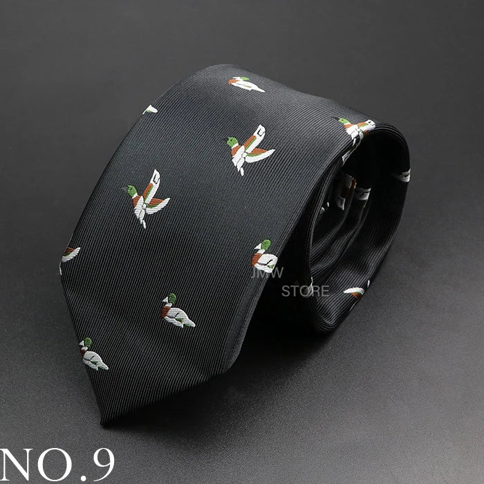 New Design Wedding Men Tie Green Wine Red Paisley Flower Animal Neckties Men Business Dropshipping Groom Collar Accessories Gift