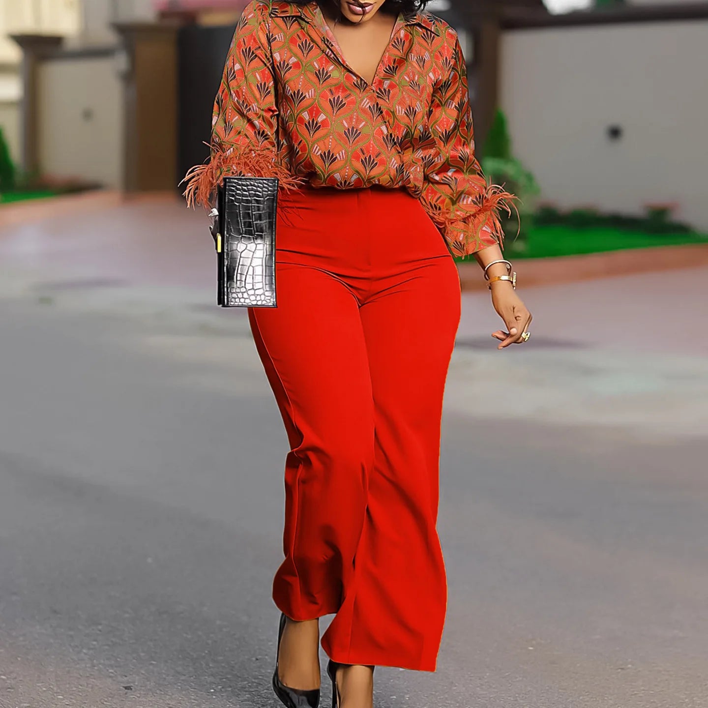 New Arrival Plus Size Matching Set (Two Pieces)