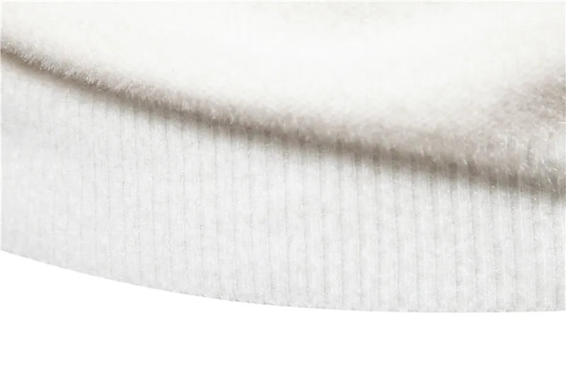 Trend Men's New Imitation Mink Sweater Soft and Comfortable Fashion Warm Knit Sweater Pullover