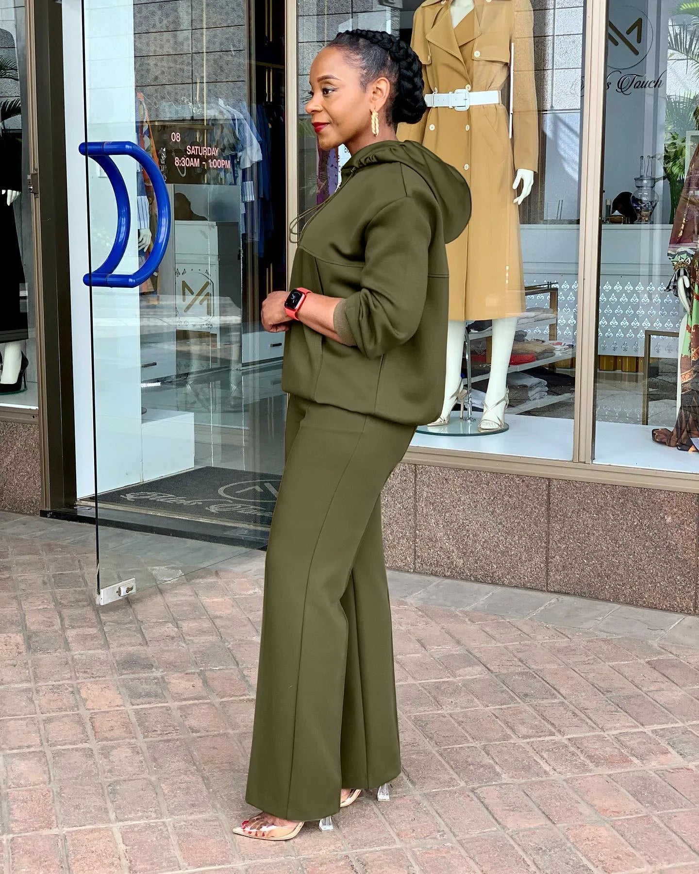 CM.YAYA Long Sleeve Women Set Loose Long Sleeve Hoodies Pant Suits 2024 Spring 2 Two Piece Sets Sporty Tracksuits Street Outfits