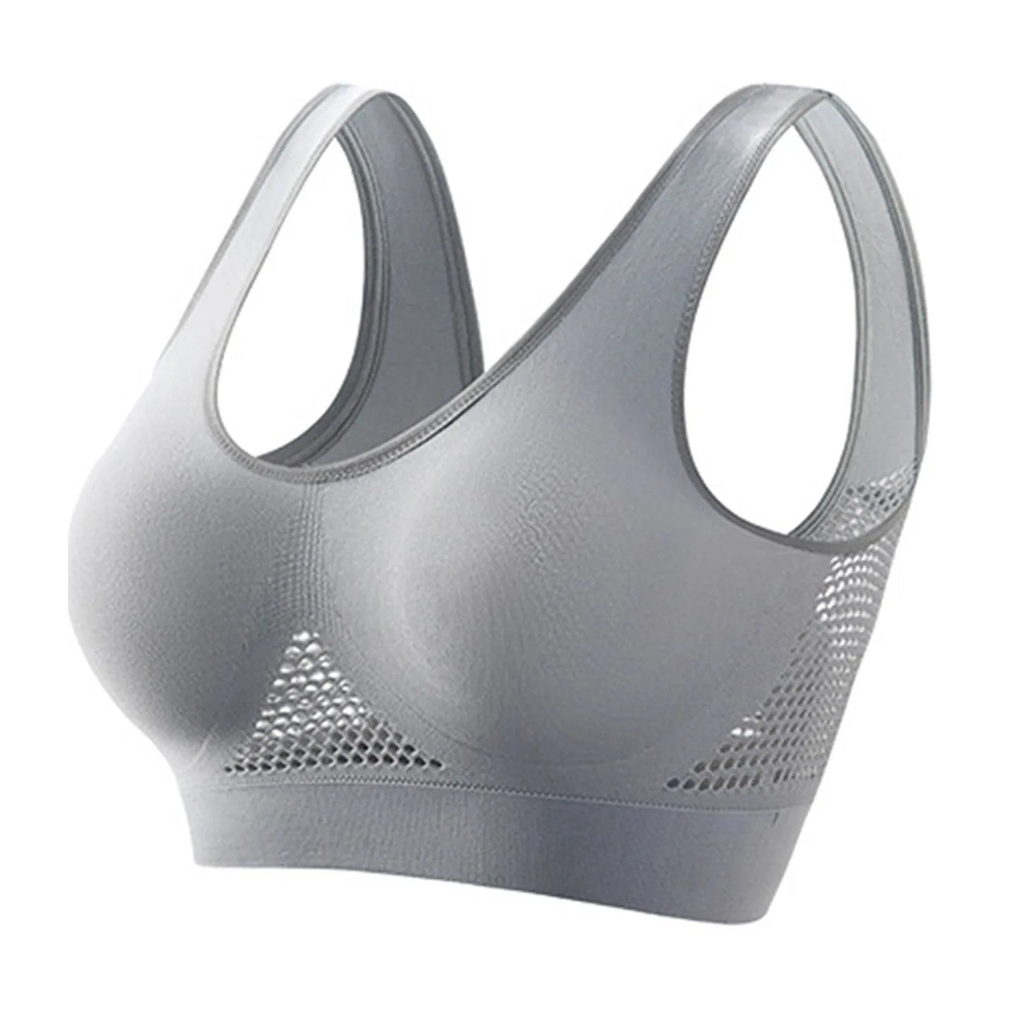 Women Large Size Bra Vest Daily Casual Running Fitness Yoga Beauty Tank Top Sports Vest Without Steel Rims Comfy Breathable Bra