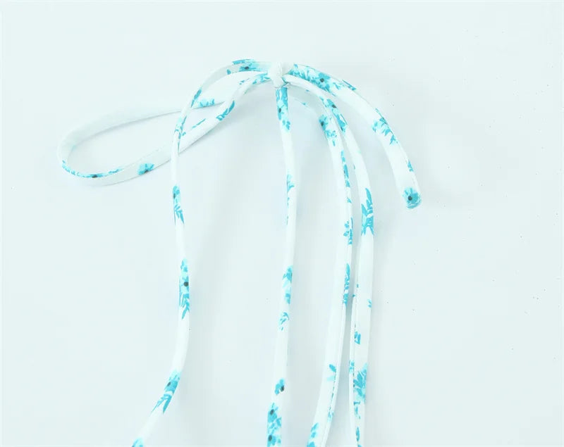 Women's Dresses Spring 2025 New Floral Print Mini Dress Sexy Suspenders Fresh and Sweet Girl Summer Mint Cool 4661382