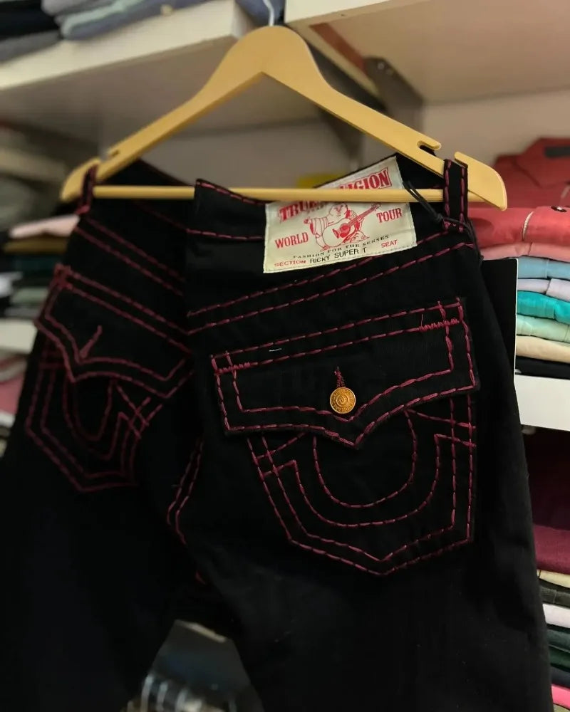 High-quality New Jeans Y2K Street Popular Multicolor U Brand Retro Wide-leg Pants Unisex Casual Loose Joker Couple Jeans Pants