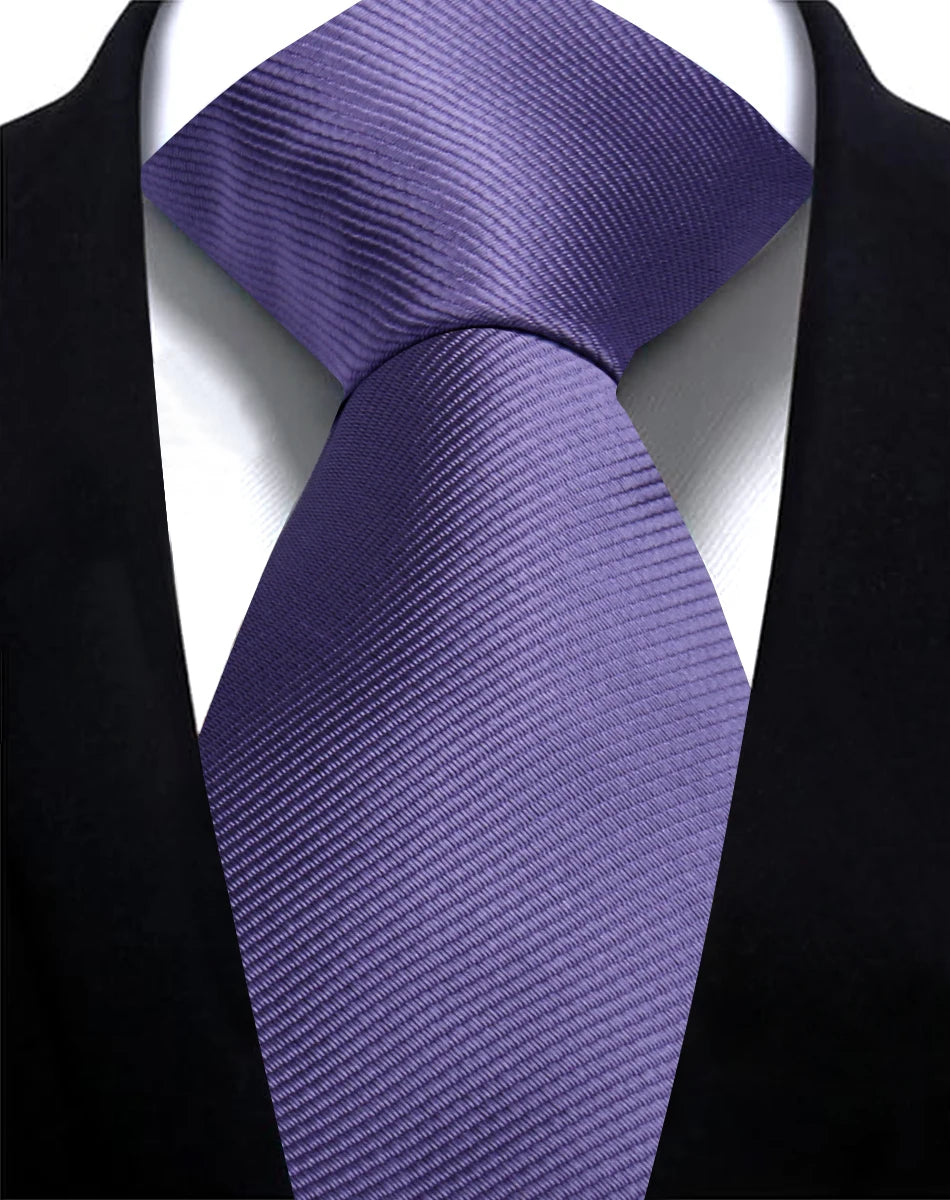 Solid Tie 7.5cm Necktie For Men Fashion Wedding Ties Slim Blue Gray Classic Neckties Men Business Jacquard Woven Classic Gravats