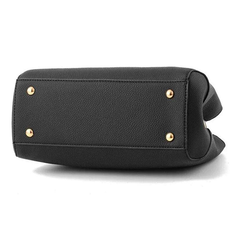 Elegant Women Messenger Bags With Flower Pendant Office Ladies Totes Pure Handbag For Female Crossbody Shoulder Bags