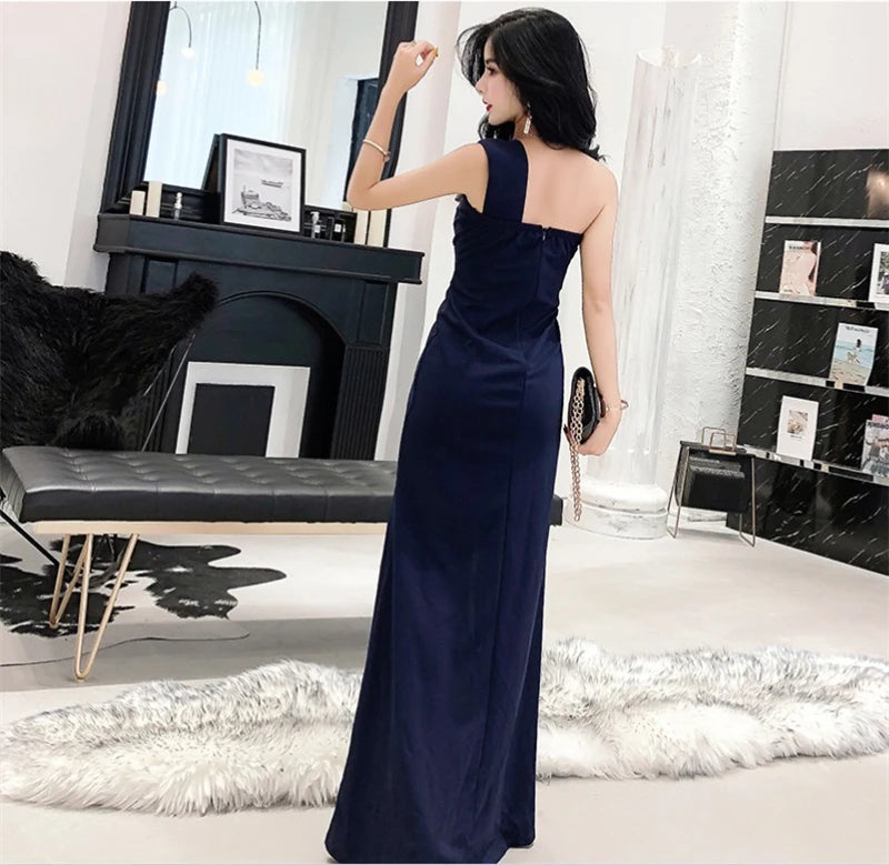 Spring Women Red Evening Party Dresses Short Sleeve V Neck Fit And Flare Long Maxi Summer Dress Lady Prom Gown Robe Longue Femme
