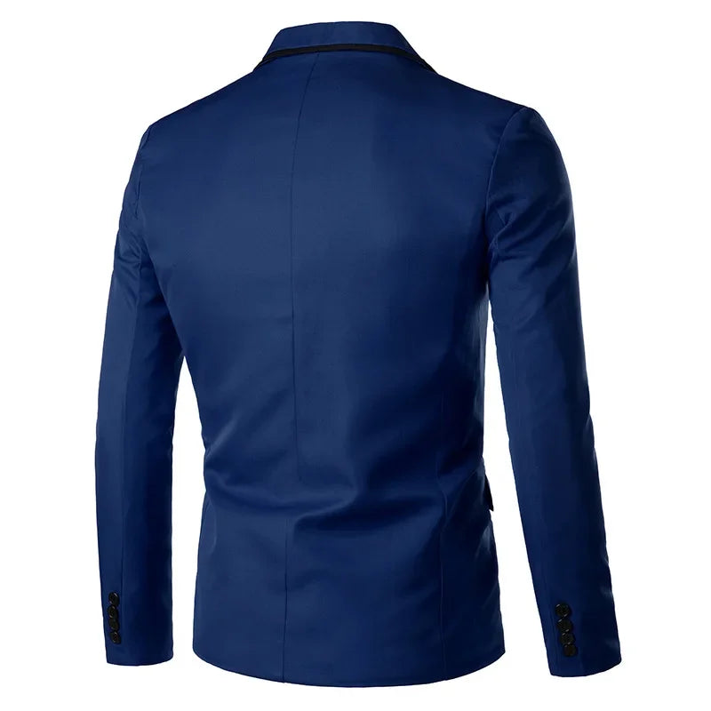 2023 Slims Men's Western-style Blazer Speed Selling Fashionable Solid Color Business Suit Casual Scene