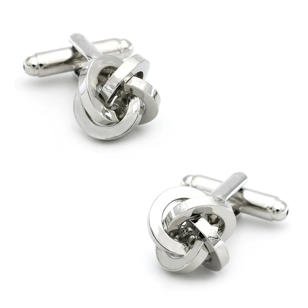 iGame Fashion Knot Cuff Links Quality Brass Material Woven Ball Design Cufflinks For Wedding Men
