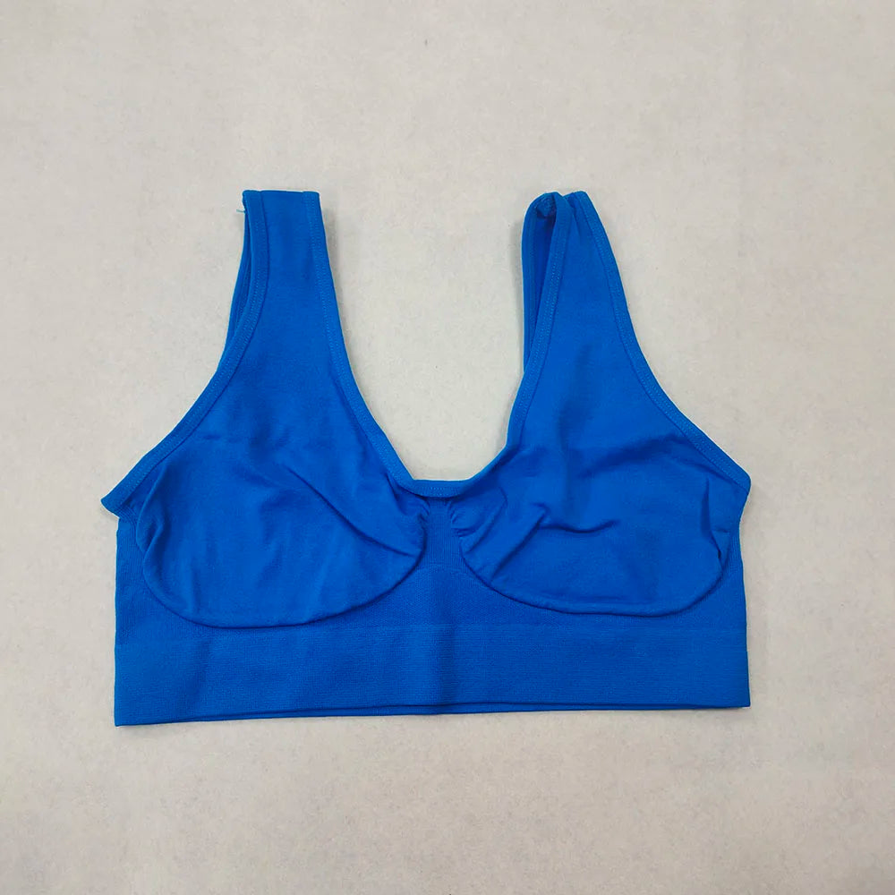 Women Sports Bra Without pad Sleep Brassiere Underwear sleep yoga sports bra vest Plus Size Top no sponge insert pad Bralette