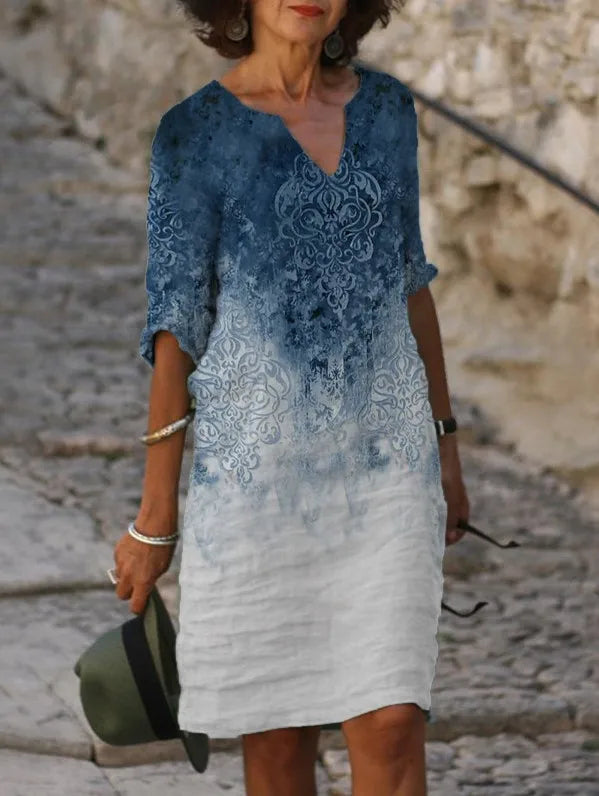 New Spring Women Loose Vintage Ruffles Dress Summer Large Big Printed Boho Casual Party Elegant Dresses