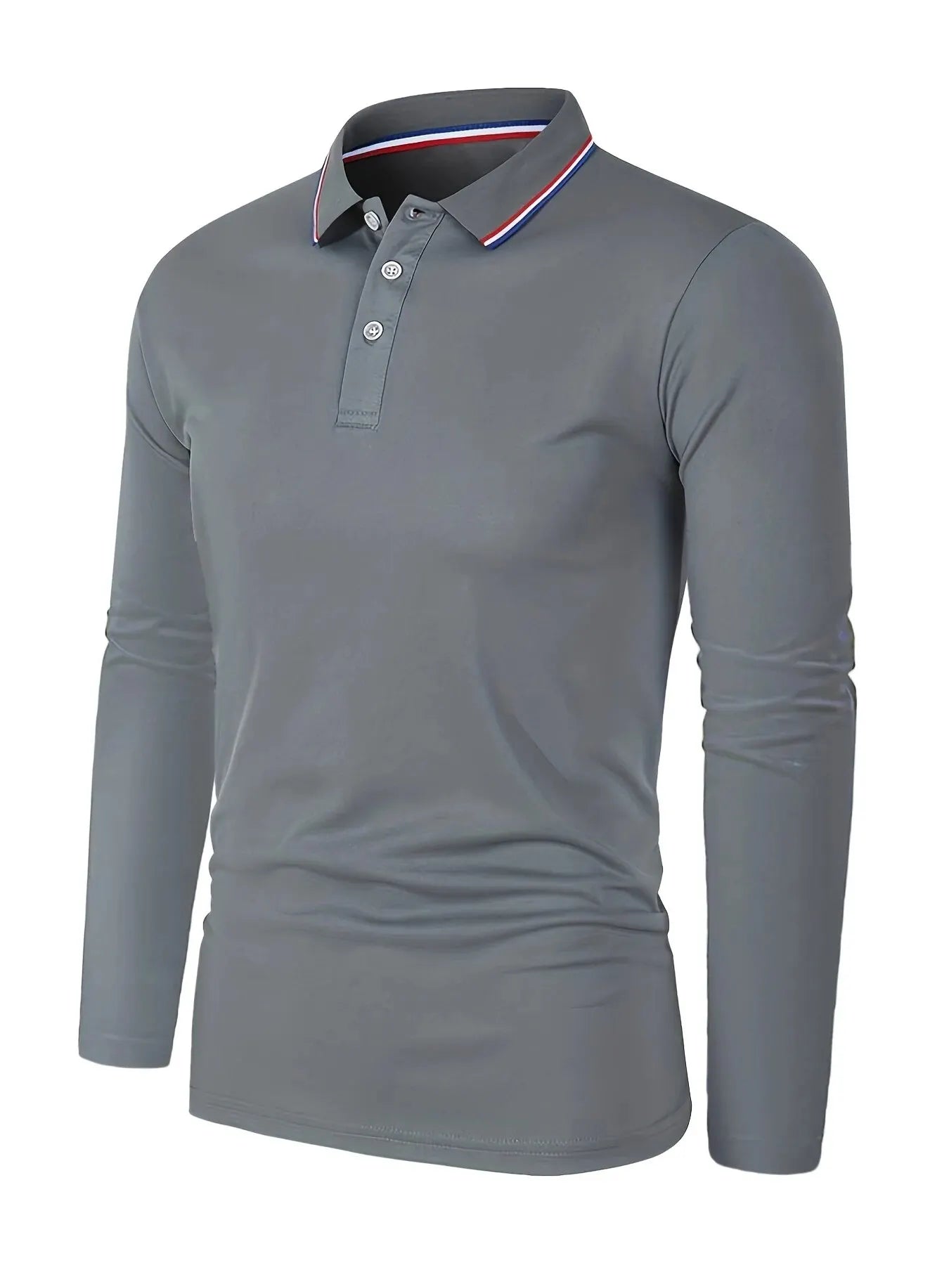 Men's Spring and Autumn Casual Breathable Comfortable Polo Shirt Hot Selling Fashion Men's Business Long Sleeve T-Shirt