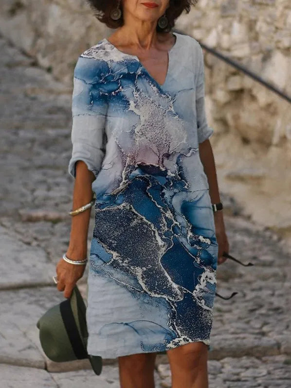 New Spring Women Loose Vintage Ruffles Dress Summer Large Big Printed Boho Casual Party Elegant Dresses