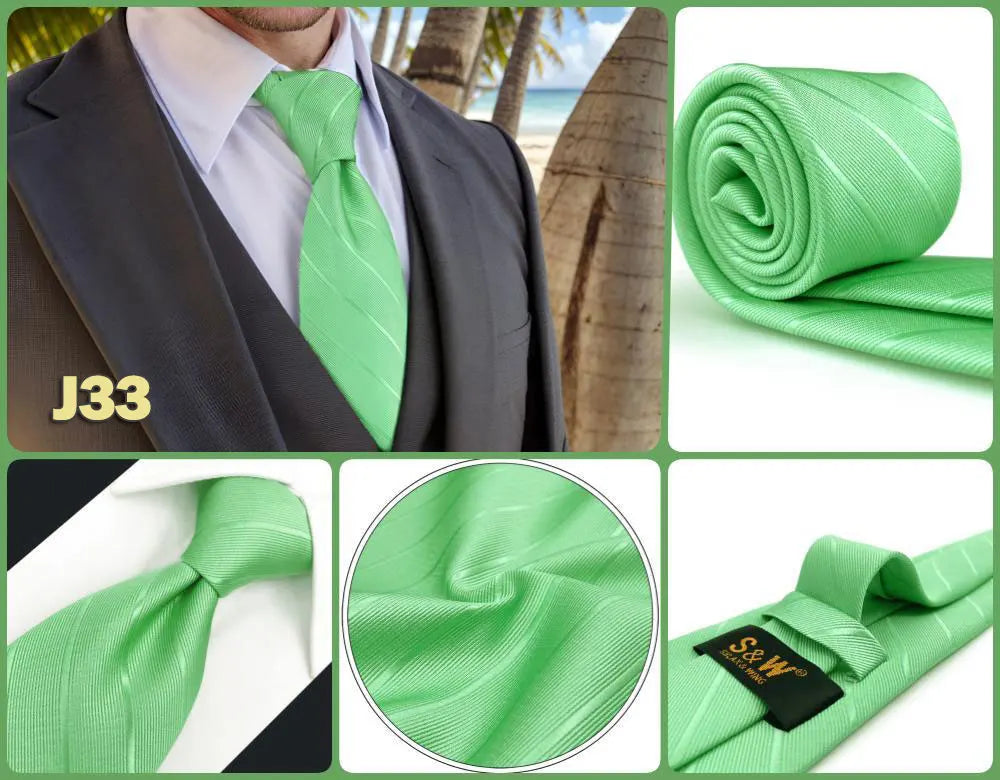 Red Pink Luxury Ties for Men Business Neckties Solid Blue Wedding Suit Formal Dress School Accessories Dropshipping