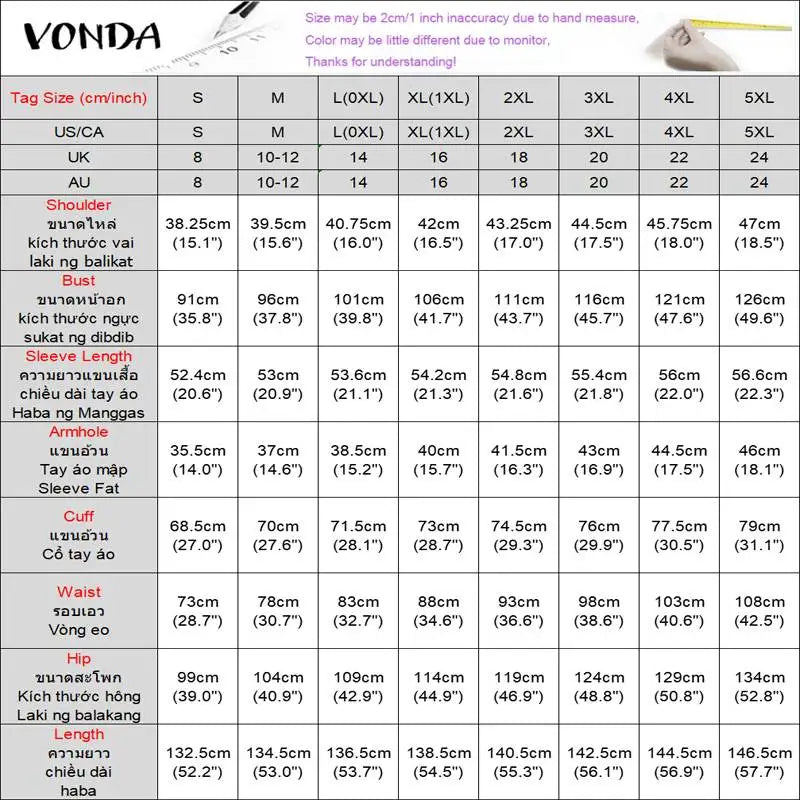 Plus Size 5XL VONDA Women One Off Sholuder Maxi Dress Bohemian Ruffled Printed Vestidos 2024 Fashion Casual Floor-Length Robe