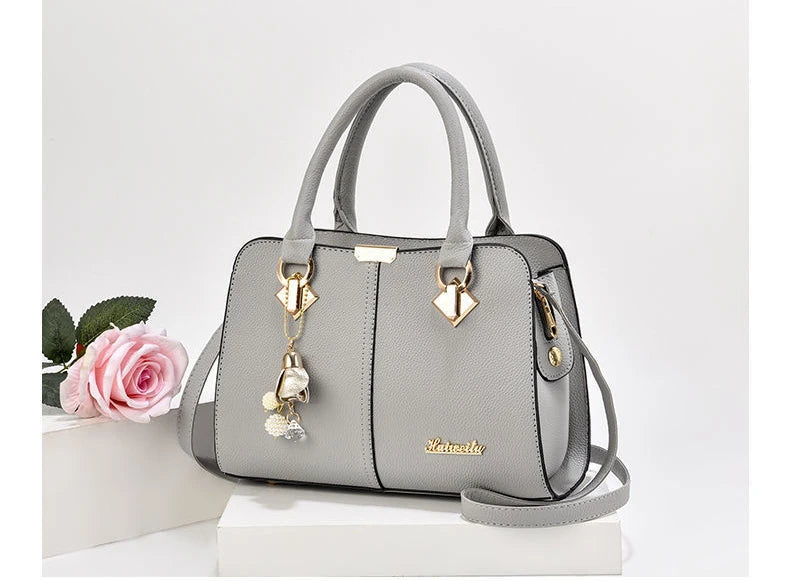 New Woman Shoulder Bag Large Capacity Handbag for Women Crossbody Bag PU Portable Bucket Bag Ladies Messenger Bags Tote Bags
