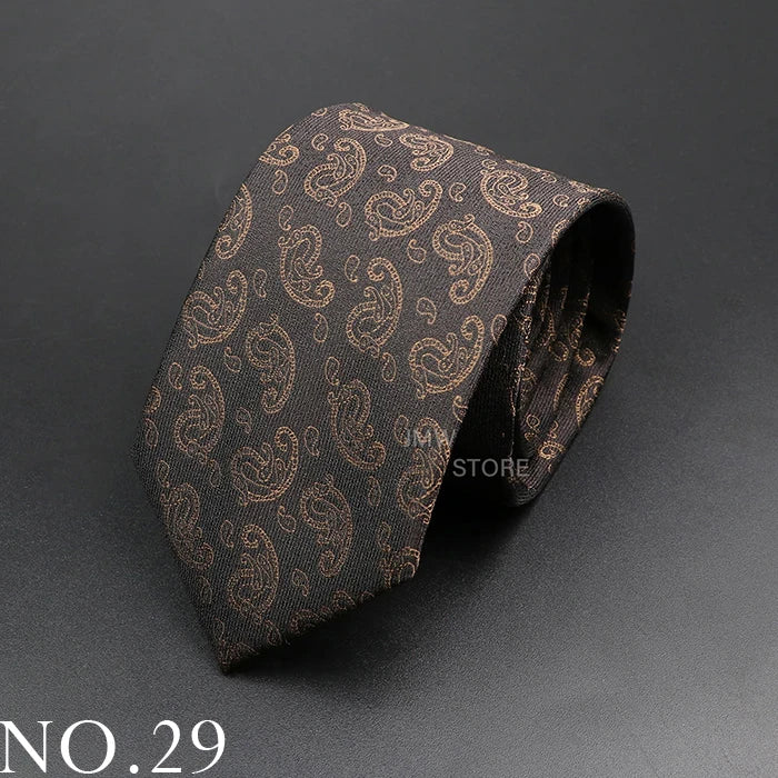 New Design Wedding Men Tie Green Wine Red Paisley Flower Animal Neckties Men Business Dropshipping Groom Collar Accessories Gift