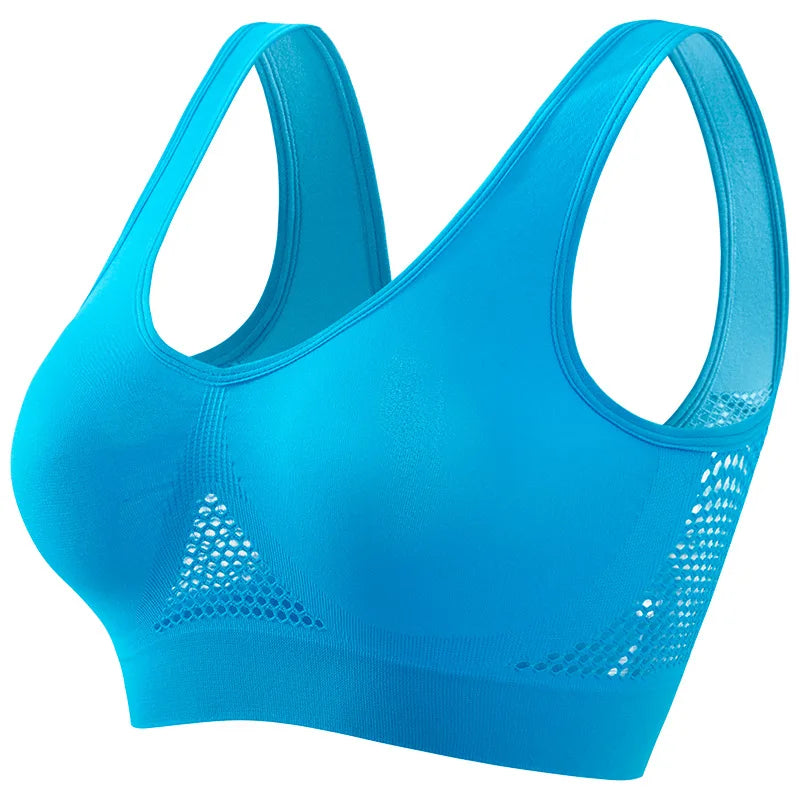 Seamless Bras For Women Push Up Sports Bralette Female Non-wire No Pad Crop Top Hollow Breathable Sexy Lingerie S-5XL Brassiere