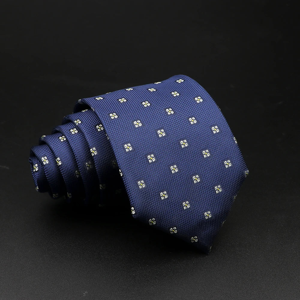 New Style Fashion Jacquard Floral Paisley Necktie Polyester Male Narrow Red Blue Tie Suit Shirt Gift For Men Accessory Gravatas