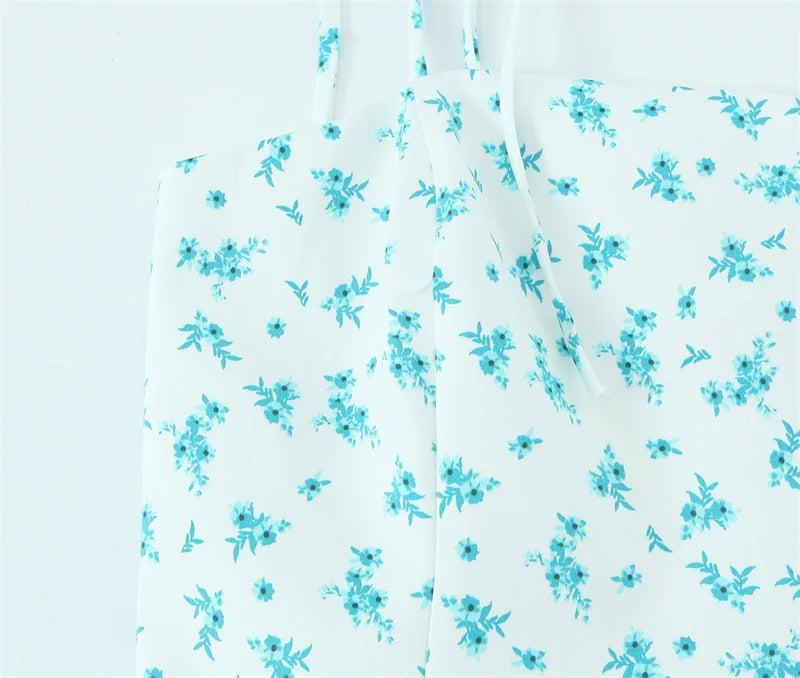 Women's Dresses Spring 2025 New Floral Print Mini Dress Sexy Suspenders Fresh and Sweet Girl Summer Mint Cool 4661382