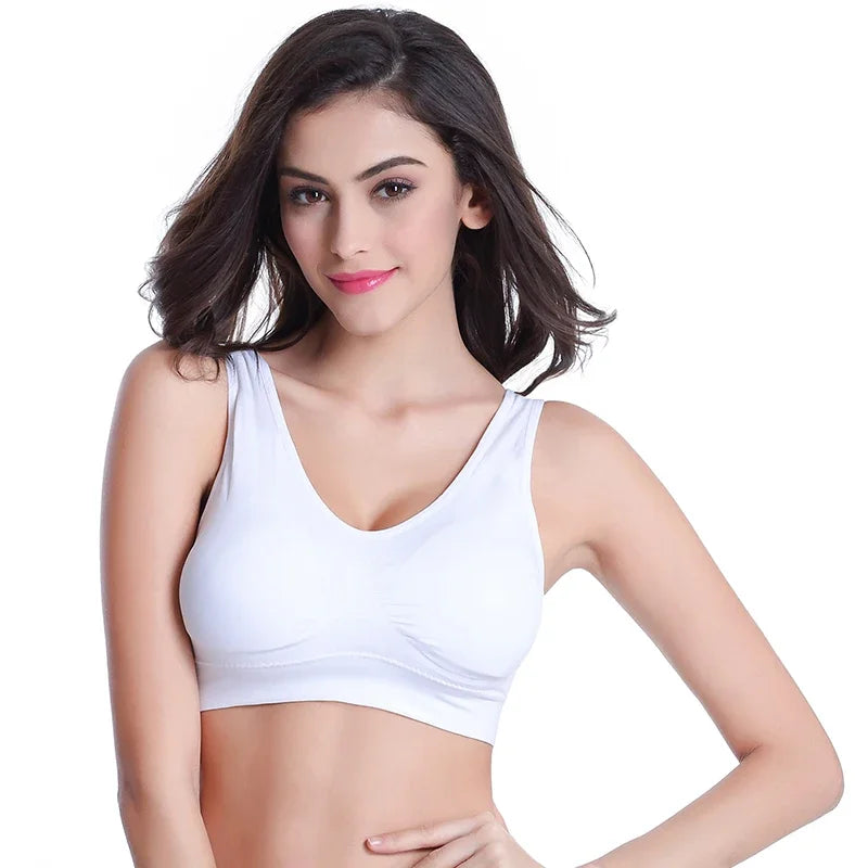 3pcs/set sexy active bra With removable Pad Seamless push up women plus size underwear wireless fitness body shape Bra