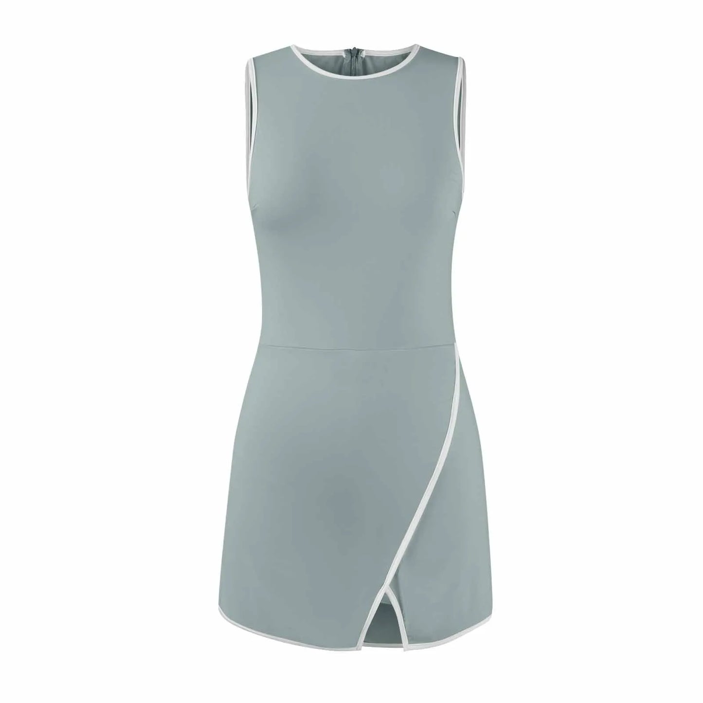 Women's Tennis Dress Summer Workout Dress Athletic Sleeveless Active Dresses Built In Shorts Fashion tight fitting Sports Skirt