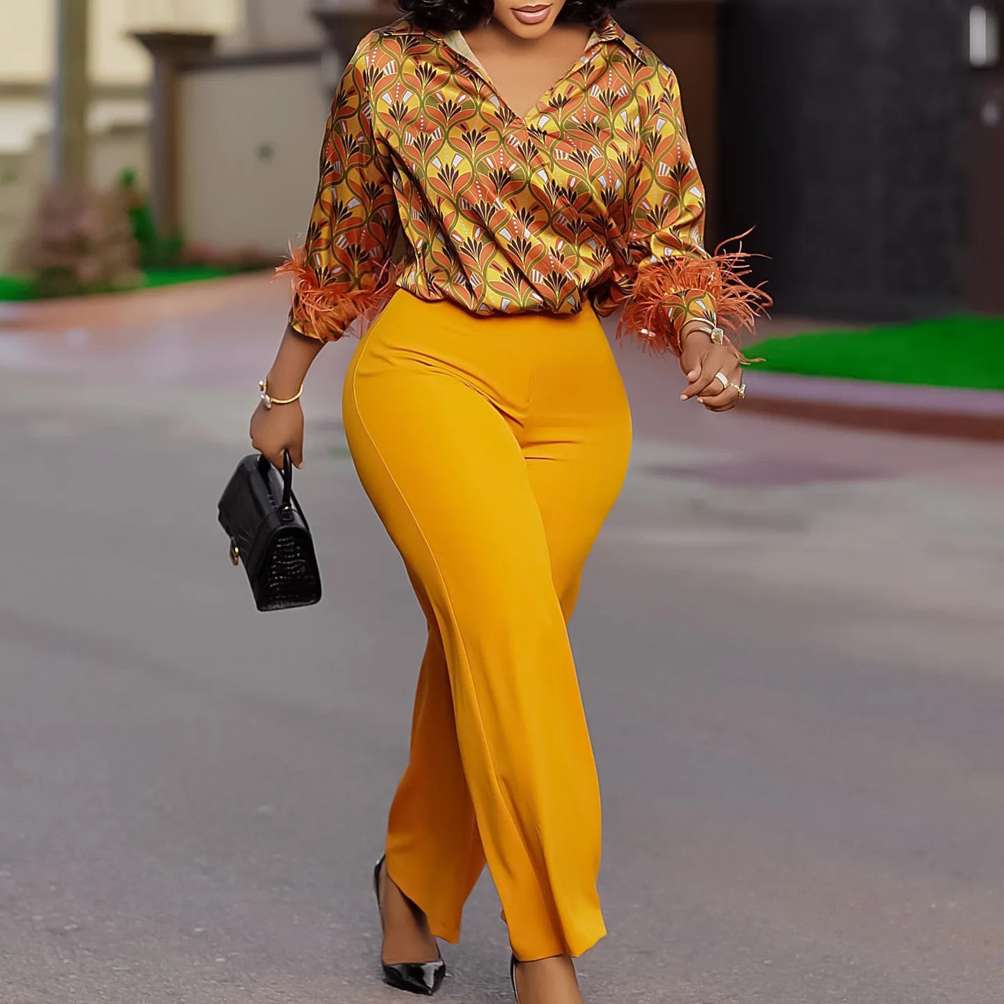 New Arrival Plus Size Matching Set (Two Pieces)