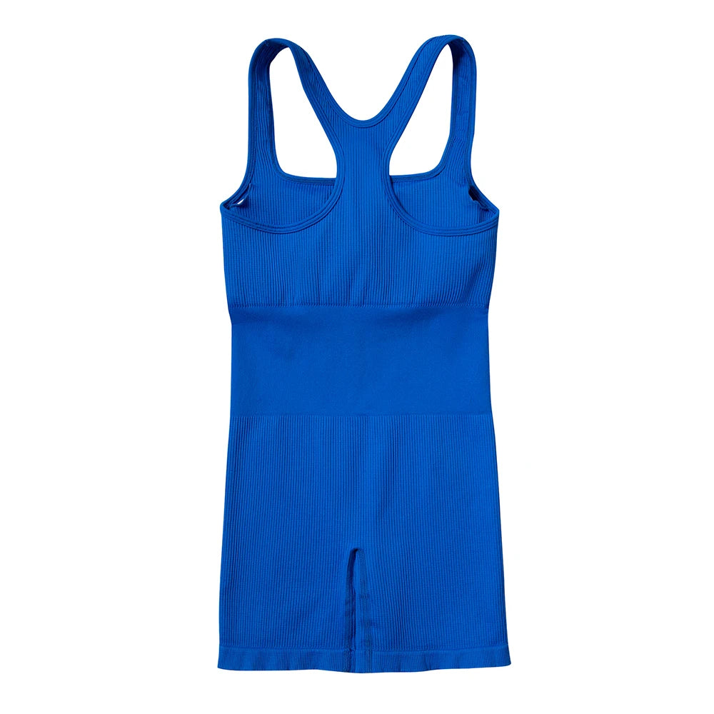 Seamless Bodysuiyts for Women Contracted Tummy Control Rompers Sexy Sleeveless Backless Yoga Sets Jumpsuits Women's Clothings
