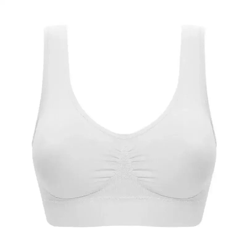 Women'S Seamless Bra For Women Crop Top Black Vertical Stripe Breathable Sports Bra Fitness Tube Tops Yoga Underwear Sports Bra