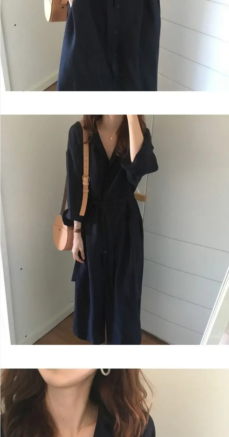 Midi Spring Clothes Shirt Tshirts Dresses for Women 2024 Black Woman Dress One-piece Fashion New in Cotton Xxl Vintage Trendy X