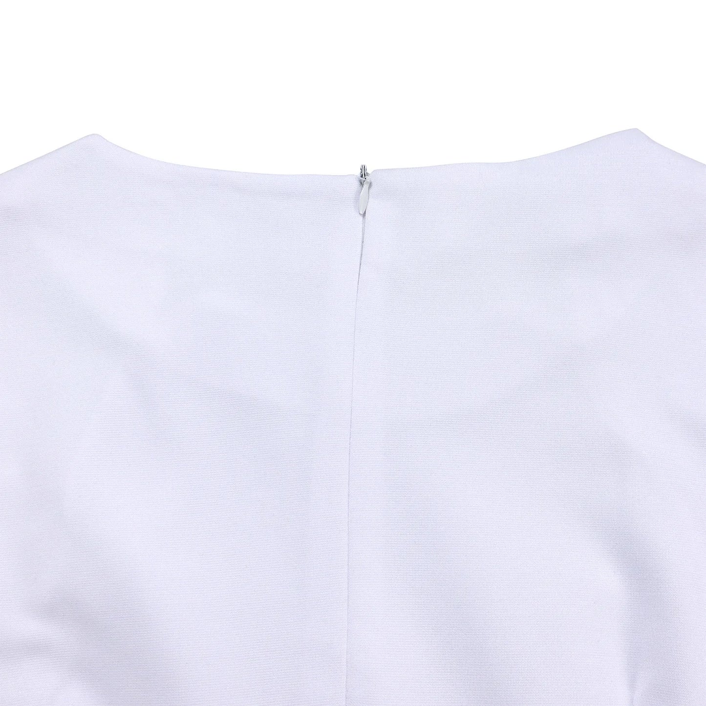 L-3XL Plus Size Elegant Midi Dress 2025 Spring Summer Women Office Lady Dress Casual 3/4 Sleeve Bandage Robe Oversize Dress