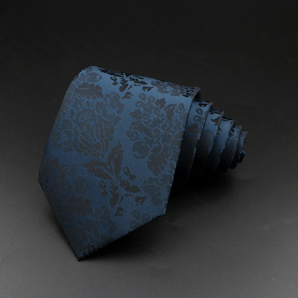 8 cm Tie Gravatas Newest Design Woven 8 cm Silk Necktie Wedding Business Suit Accessories Blue Man Dot Fit Group Party Office